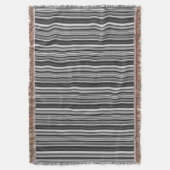 Grijze stripes deken (Voorkant Verticaal)