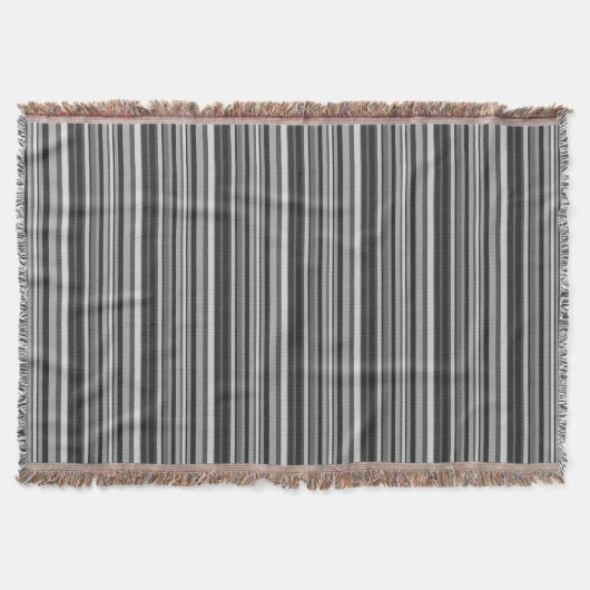 Grijze stripes deken (Voorkant)