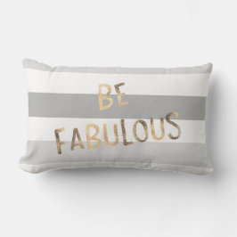 Grijze stripes goud zijn fabriceerbaar kussen