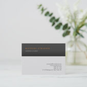 Grijze stripes Klassieke legant Visitekaartje (Staand voorkant)