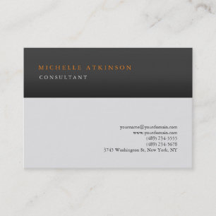 Grijze stripes Klassieke legant Visitekaartje