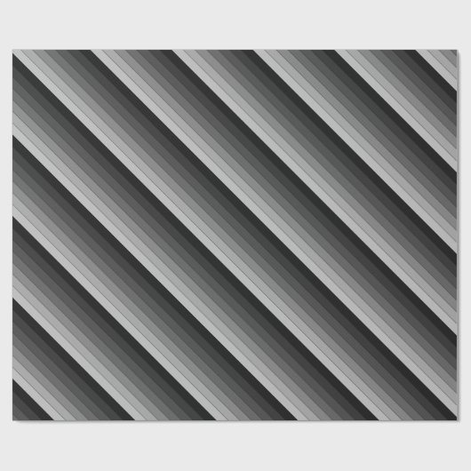 Grijze stripespatroonlegger cadeaupapier (Vlak)