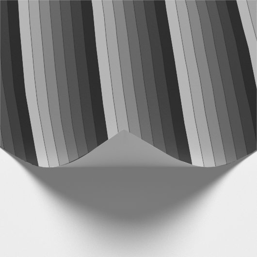 Grijze stripespatroonlegger cadeaupapier (Hoek)