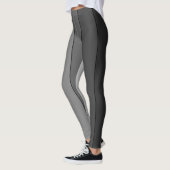 Grijze stripespatroonlegger leggings (Links)