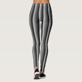 Grijze stripespatroonlegger leggings