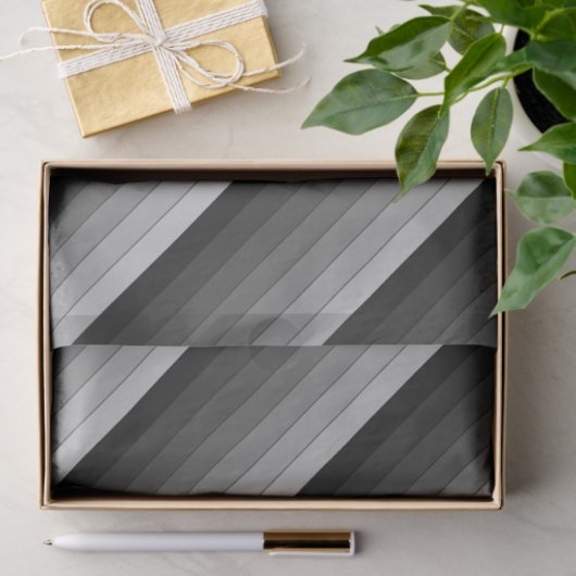 Grijze stripespatroonlegger tissuepapier (Geschenk)