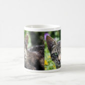 Grijze stripper met groene ogen koffiemok (Center)