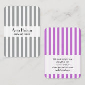 Grijze strips, Paarse strips, strips Visitekaartje (Voorkant / Achterkant)