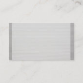 Grijze strips Professional elegant stijlvol design Visitekaartje (Achterkant)