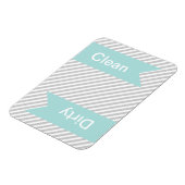 Grijze strips reinigen - Vuile wasmachine Magneten (Linkerzijde)