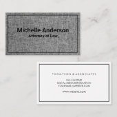 Grijze structuur | Zwarte grens Visitekaartje (Voorkant / Achterkant)