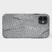 Grijze Sweater gebreide look, iPhone 5 hoesje (Achterkant (horizontaal))