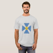 Grijze T-shirt EUROPA (Voorkant volledig)