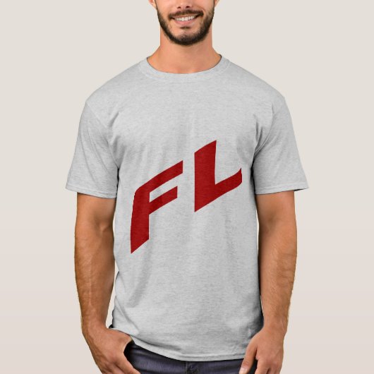 Grijze T-shirt FLORIDA (Voorkant)