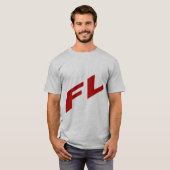 Grijze T-shirt FLORIDA (Voorkant volledig)