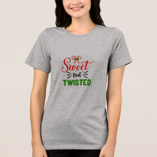 Grijze T-shirt halve mouw lief maar verwrongen