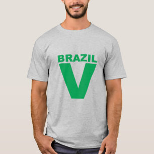 Grijze T-shirt man BRAZIL VICTORY