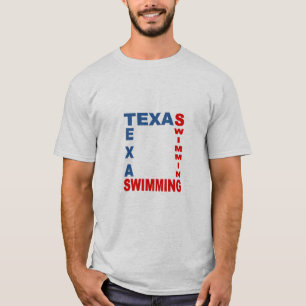 Grijze T-shirt man TEXAS PISCINE