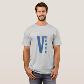 Grijze T-shirt man VIRGINIA BEACH (Voorkant volledig)