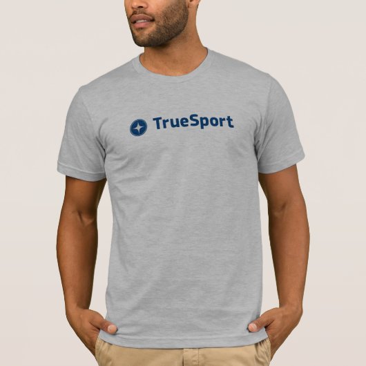 Grijze T-shirt met grote Logo voor mannen (Voorkant)