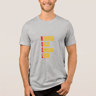 Grijze T-shirt NOEL TOERISME EUROPA