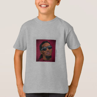 Grijze T-shirt Offset voor jongens en tieners