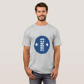 Grijze T-shirt QUEBEC (Voorkant volledig)