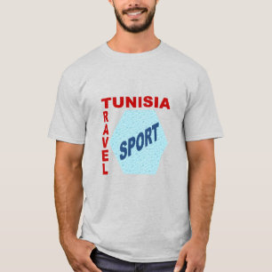 Grijze T-shirt TUNISIA TRAVEL