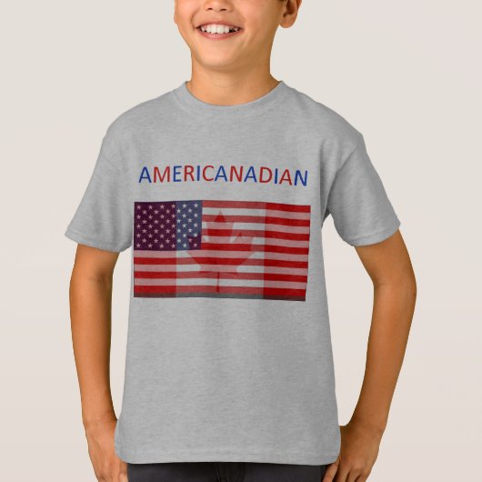 grijze t-shirt van de kinderen van AMERIKANDIAN (Voorkant)
