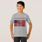 grijze t-shirt van de kinderen van AMERIKANDIAN (Voorkant volledig)