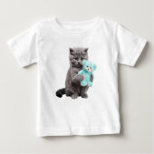 Grijze tabby en teddybeer (Voorkant)