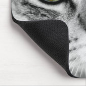Grijze Tabby Groene Ogen Close-up Muismat (Hoek)