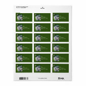 Grijze Tabby Kitten en Waterverf in de derde pijle Etiket (Full Sheet)