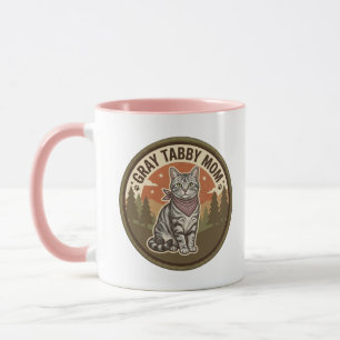 Grijze Tabby Mok Kat Moeder Cadeau Voor Haar Koffi