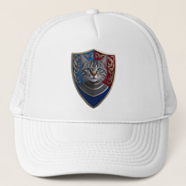 Grijze Tabby Schild Baseballpet Trucker Pet