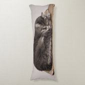 Grijze tablet druppelaar lichaamskussen (Voorkant Verticaal)