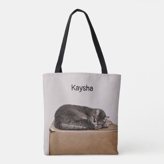 Grijze tablet druppelaar tote bag (Achterkant)