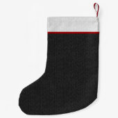 Grijze tabletkat ingeschakeld | Funny Cat Holiday Kleine Kerstsok (Achterkant)