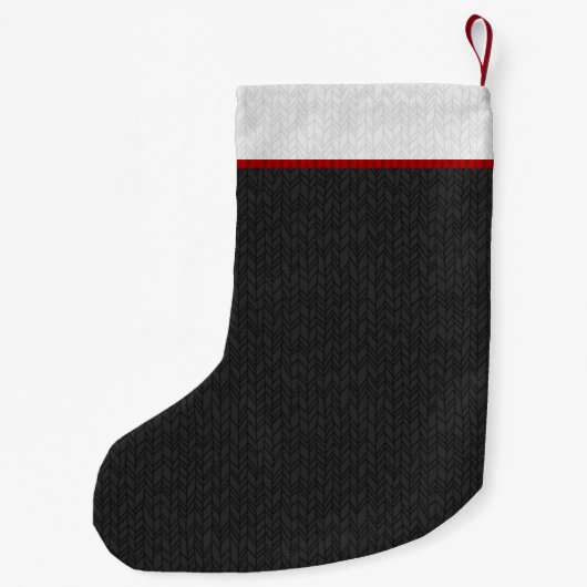 Grijze tabletkat ingeschakeld | Funny Cat Holiday Kleine Kerstsok (Achterkant)