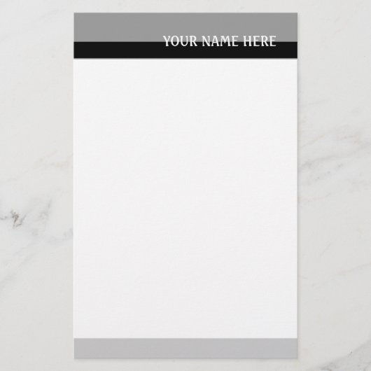 Grijze tafels briefpapier (Voorkant)