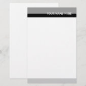 Grijze tafels briefpapier (Voorkant / Achterkant)