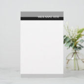 Grijze tafels briefpapier (Staand voorkant)