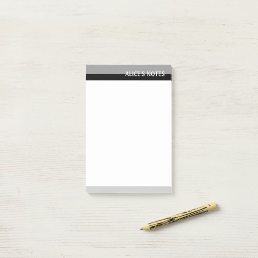 Grijze tafels post-it® notes (Op bureau)