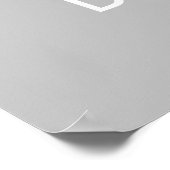 Grijze tanden Wit Dentaal Klinisch Poster (Hoek)