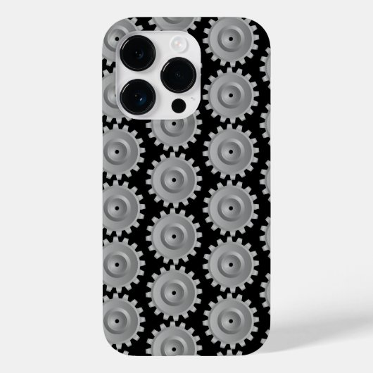 Grijze Tandwiel Case-Mate iPhone Case (Achterkant)
