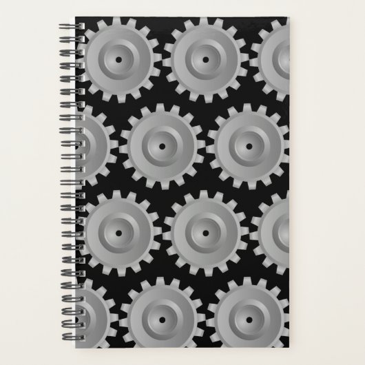 Grijze Tandwiel Planner (Voorkant)
