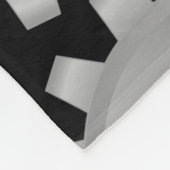 Grijze tandwielen fleece deken (Hoek)