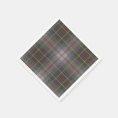 Grijze Tartan Papier serviers Servet (Hoek)
