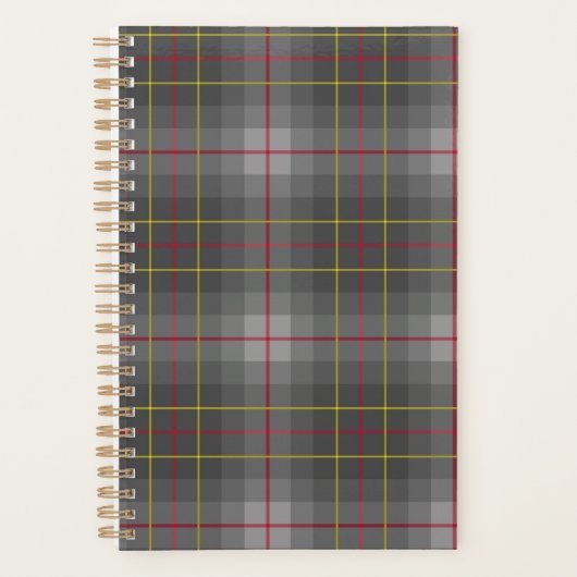 Grijze Tartan Planner (Voorkant)