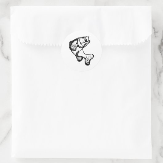 Grijze tas ronde sticker (Tas)